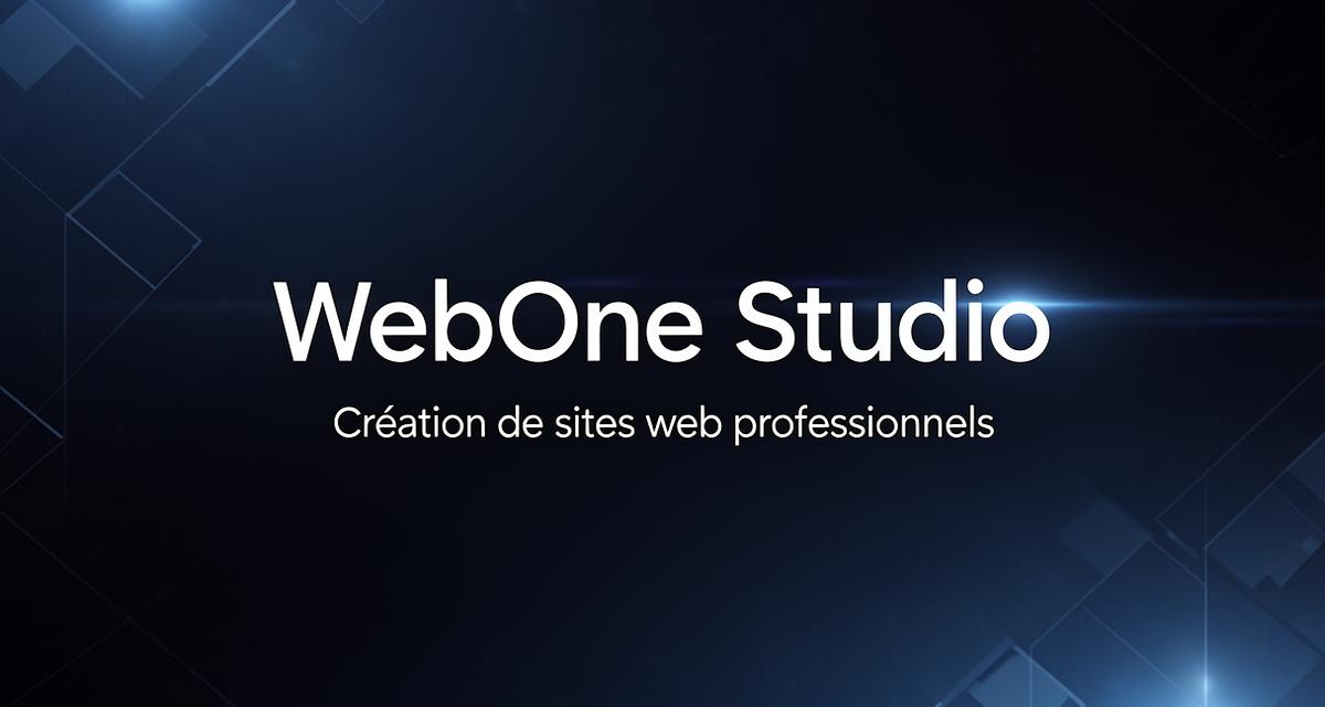 Webone Création Site Web Pro en France | Dès 49€ HT/mois | WebOne Studio